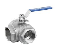 2" Three Way Stainless Steel Thread Ball Valve DN32 Ball Valve T-Type L-Type(T Type)