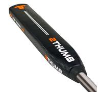 2 Thumb OG Taper Lite 43 Golf Putter Grip | High-Quality Golf Grips with Soft & Flat Surface Texture Control | Lightweight and Comfortable Grip Handling Golf Club Grips | W-43mm x D-28mm - Black