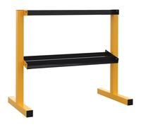 2 Tier 270kg Capactity Weight Rack Steel Yellow & Black by Sportnow