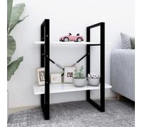 2-Tier Book Cabinet Display Shelf Storage Bookcase Modern Living Room Furniture