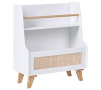Beliani 2 Tier Bookcase Jackit 72 Cm White