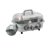 2 Tier Clear Mounted Hamster Cage