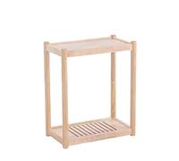 2-Tier Coffee Table for Living Room End Table with Hidden Slide Rail Nightstand Small Center Table for Bedroom Patio Balcony - Modern Design H-56CM/22IN Color B
