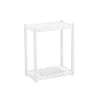 2 Tier Coffee Table for Living Room End Table with Hidden Storage Nightstand Modern Center Table Small Side Table for Bedroom Patio Balcony (Color: C Height: 56CM/22IN)