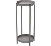 simpa 2 Tier Colour Metal Flower Plant Pot Holder Stands - Matt Grey