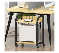 2-Tier CPU Stand - Adjustable Desktop Floor Holder for PC & Printer Space-Saving Tower Cart with Rack Fits 8 Models Stylish Colors - Perfect for Office & Home Use