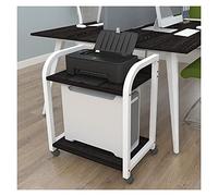 2-Tier CPU Stand for Desktop PC Holder & Printer Storage Rack Versatile Floor Stand with Side Frame Ideal for Home & Office Use