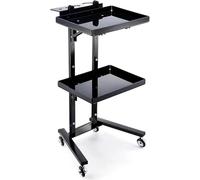2-Tier Folding Cart on Wheels Portable Salon Tray for Estheticians & Spa Versatile Sto Solut le nizer for Beau Equint Salon tials