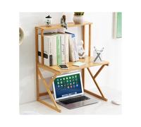 2-Tier Free Standing Desktop Storage Rack Organizer