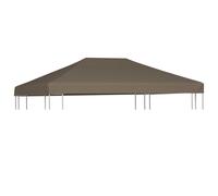 vidaXL Gazebo Top Cover 310 g/m虏 3x3 m Terracota UK HOT