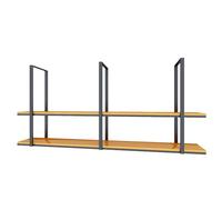 2 Tier Hanging Plant Shelves, Ceiling Mounted Storage Rack, Kitchen Organizer, Floating Display Shelves for Flowers & Wine, 100x30x80cm, Stylish Home Décor (140x30x80cm)