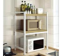 2-Tier Microwave Shelf Stand - Kitchen Countertop nizer for Home & Office, Printer Stand with Ample Sto Space, Perfect for Various Appliances & Equint