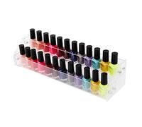 2 Tier Nail Polish Organiser, Clear Nail Polish Display Rack Stand Holder,Acrylic Lipstick Display Stand,Stand Display For Oil, Makeup Organizer For Nail Polish, Lipstick, Jewelry