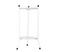 2 Tier Plant Shelf - Wrought Iron Plant Stand, Sturdy Decorative Display Stand, Long Lasting | Corner Patio Living Room Garden Balcony Quality Product Classic Design Organizer