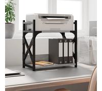 2-Tier Printer Stand Desk Organiser Printer Table Stand Engineered Wood vidaXL