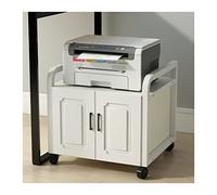 2-Tier Printer Stand for Desk, Office Laser Printer Copier Stand, Under Desk Printer Table Holder, Fax A4 Paper Organizer Shelf for Home