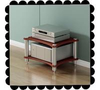 2-Tier Record Player Stand - Mid-Century Console Cabinet &rage Shelf, 40cm High, Ideal for Music Lovers & Vinyl Enthusiasts, Stylish Audio Solution