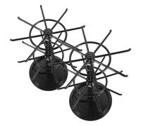 2-Tier Rotating Jewelry Display Stand for Necklaces, Keychains, Pendants - Compact Organizer for Retail Counters and Sock Hats