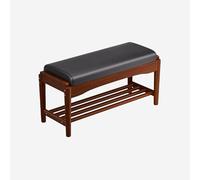 2 Tier Shoe Storage Bench with Cushioned Padding Stylish Entryway for Living Room Hallway and Bedroom 60CM Modern Design.