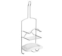 2-Tier Shower Caddy with Soap Dish - Chrome