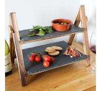 2-Tier Slate Cake Serving Shelf