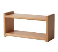 2-Tier Solid Walnut Coffee Mug Display Rack - Stylish Wooden Cup Holder for Kitchen Countertop, Home Office, Coffee Bar & Storage Solutions