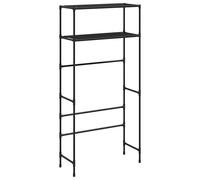 (Grey) vidaXL 2-Tier Storage Rack over Washing Machine Laundry Storage Shelf Iron