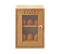 2 Tier Wooden Egg Cabinet 12x Egg Storage Holder Rack Kitchen Cupboard Stand (Bamboo)