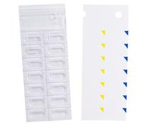 2 Time a Day Weekly Medication Controlled Dose Blisters, Unit Dose Cold Seal Blister Pack System Cards, Perforated to Easily Remove and Take Single Dose with You (XL, 5, Count)