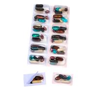 2 Time a Day Weekly Medication Controlled Dose Blisters, Unit Dose Cold Seal Blister Pack System Cards, Perforated to Easily Remove and Take Single Dose with You (XXL, 5, Count)