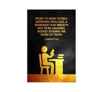 2 Timothy 2 15 Canvas Art Poster And Wall Art Picture Print Modern Family Bedroom Decor Posters 20x30inch(50x75cm)