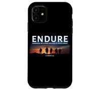 2 Timothy 2:3 Endure Hardness as a Good Soldier of Christ Case for iPhone 11