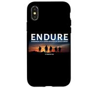 2 Timothy 2:3 Endure Hardness as a Good Soldier of Christ Case for iPhone X/XS