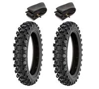 2 Tires 2.50-10 + Tubes GOMME X Mini Cross Motocross Knobby Wheel