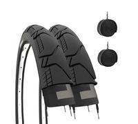 2 Tires 700X45 C + Inner Tubes Demi Slick Gravel Bike Adult Trekking