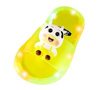 2 to 9 Years Kids Boys Girls Summer Cartoon Milk Cow Slippers Unisex Child Cool Home Beach Flash Slipper Shoes Boys Flip Flops