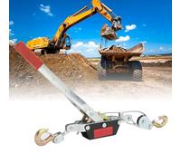 2 Ton (4000lbs) Heavy Duty Cable Puller - Manual Hand Winch with Steel Hook for Construction, Highway, Bridge & Metallurgy | Industrial-Grade Wire Rope Puller