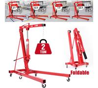 2 Ton Folding Hydraulic Engine Hoist Crane with Wheels