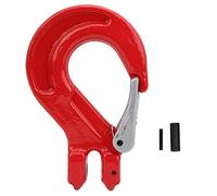 2 Ton Goat Horn Lifting Hook with Safety Latch Heavy Duty Alloy Steel Crane Hoist Hook for Ship Construction and Rigging Forged Alloy Steel Powder Coated 13x8.5x3cm