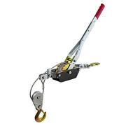 2 Ton Hand Power Wired Cable Puller Winch Turfer Pulley Soft Grip Handle TE817