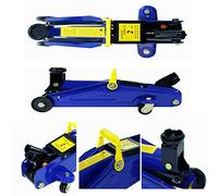 2 Ton Hydraulic Floor Trolley Jack - 15.75 x 7.68 x 5.31inch Adjustable Floor Jack with 320mm Maximum Height Heavy Duty Floor Jack W/Case Car Jack Trolley Kit for Vehicle Car Garage Auto, Blue
