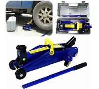 2 Ton Hydraulic Trolley Floor Jack Heavy Duty Steel Profile Quick Lift Jack with Handle and Storage Case, 5.31-12.6 inch Adjustable Height for Lifting Van TUV VAN