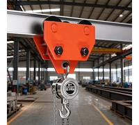 2 Ton Manual Beam Trolley, Heavy Duty I-Beam Trolley with Adjustable Width 2.56" to 4.52", 4409lbs Capacity Push Trolley for Overhead Hoist, Crane, Garage Lift on Straight & Curved I Beams