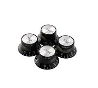 2 Tone 2 Volume Knobs Buttons Guitar Control Silver Hat Top Potentiometer C Guitar Buttons