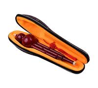 2 Tone C-Key Hulusi Gourd Cucurbit Flute Resin Pipes Chinese Traditional Instrument with Chinese Knot Carry Case for Beginners Musical Amateurs
