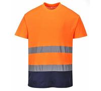 2 Tone Hi Viz Comfort Crew Neck T-Shirt Hi Vis tee Portwest S173