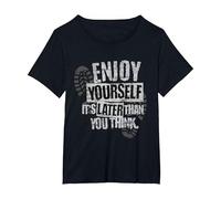 2 Tone Ska Enjoy Yourself It's Later Than You Think T-Shirt, Women's Plus, Black, 5X