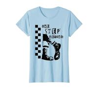 2 Tone Ska One Step Beyond T-Shirt, Women, Baby Blue, Large