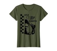 2 Tone Ska One Step Beyond T-Shirt, Women, Olive Green, 3X-Large