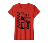 2 Tone Ska One Step Beyond T-Shirt, Women, Red, Large